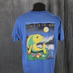 Vintage Band Shirt - Nitty Gritty Dirt Band Fishin in the Dark - Men's XL